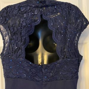 Onyx Dresses - Navy Blue Sequin Gown Onyx Dresses - Navy Blue Sequin Gown